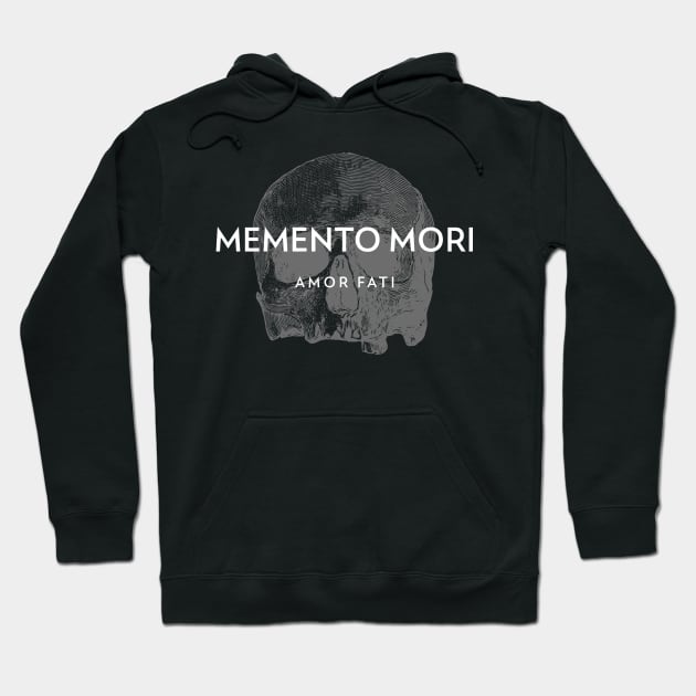 Memento Mori Skull – Stoic Design Hoodie by Autonomy Prints